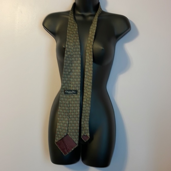 Christian Dior Monsieur Silk Tie Geometric Pattern - Picture 9 of 14